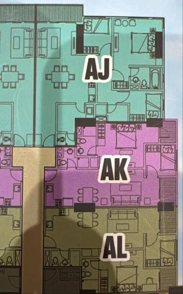 DIJUAL CEPAT 3BR Condominium Seaview Baywalk Pluit