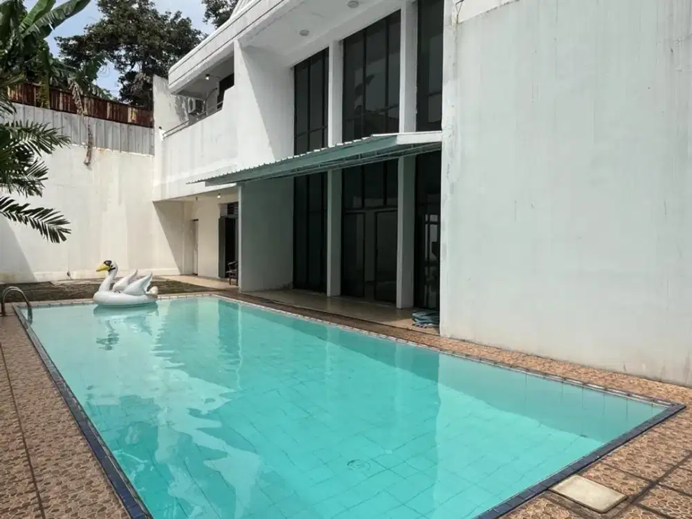 Rumah Mewah Bangka Jaksel 2lt luas 745m 4KT Bisa KPR Ada Kolam Renang