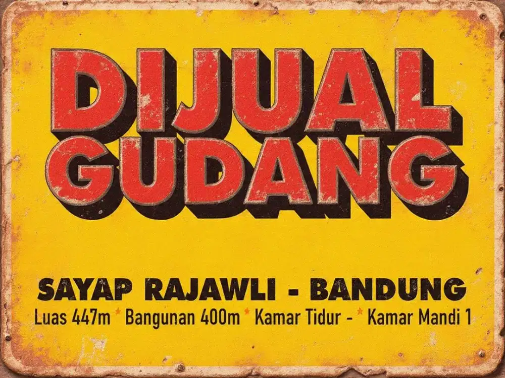 JUAL GUDANG MURAH RAJAWALI, ANDIR, GARUDA, DADALI, SUDIRMAN, BANDUNG,