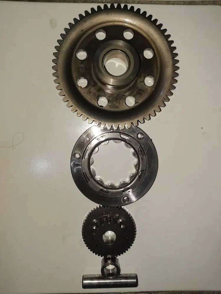 One way stater+gigi besar+kecil+bos+pen satria Fu