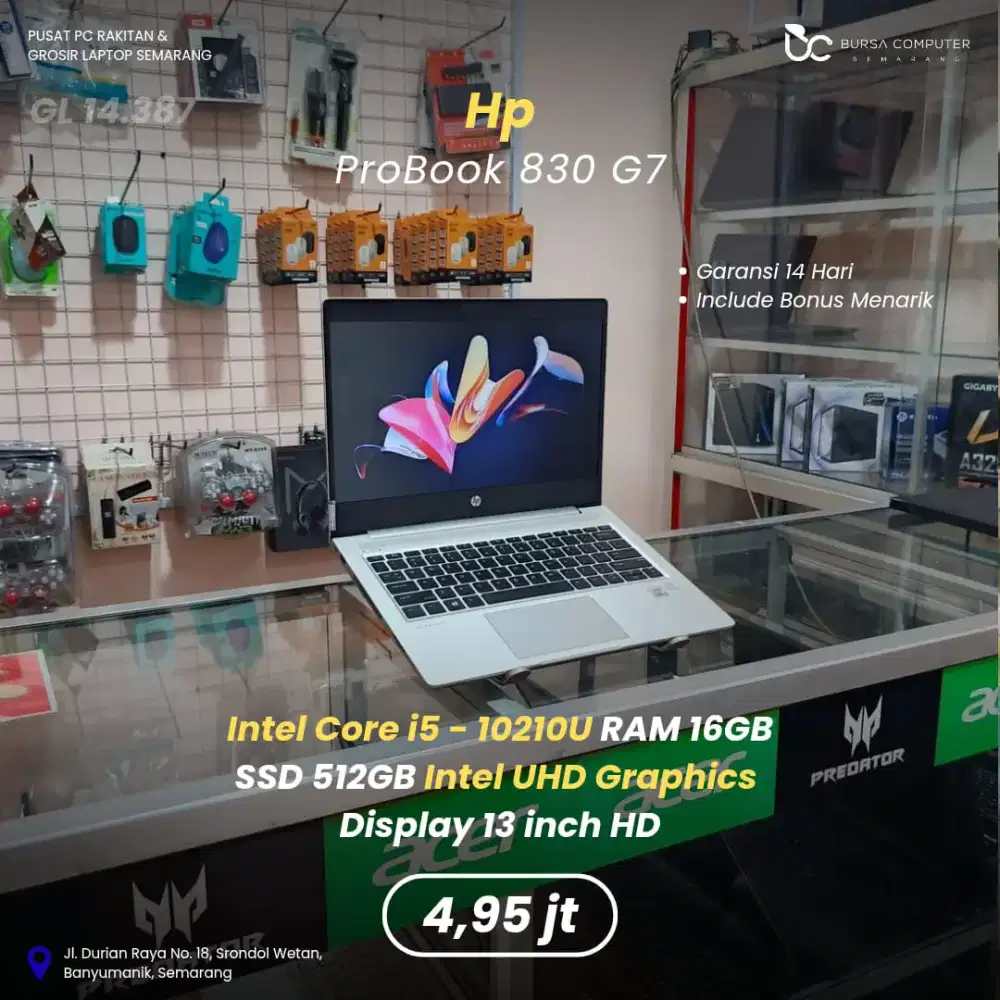 HP Probook 430 G7 | Core i5 10210U 16GB 512GB