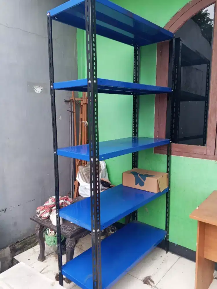 Rak besi serba guna 5 susun