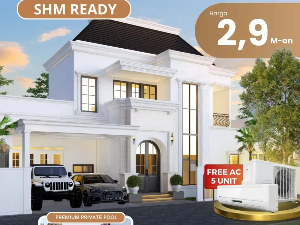 Rumah super mewah gamping dengan private pool