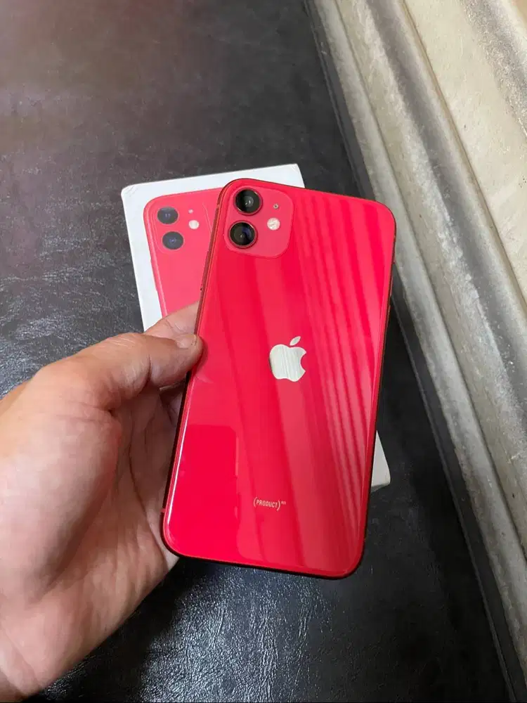 iPhone 11 64gb Red Bea Cukai setara iBox Fullset