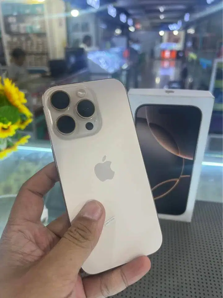 IPHONE 16 PRO MAX 256 GB IBOX GARANSI APRIL 2026 FULLSET NORMAL SECOND