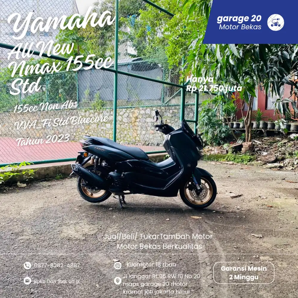 Yamaha Nmax 155cc Non Abs Std Bluecore Tahun 2023 Pajak Off