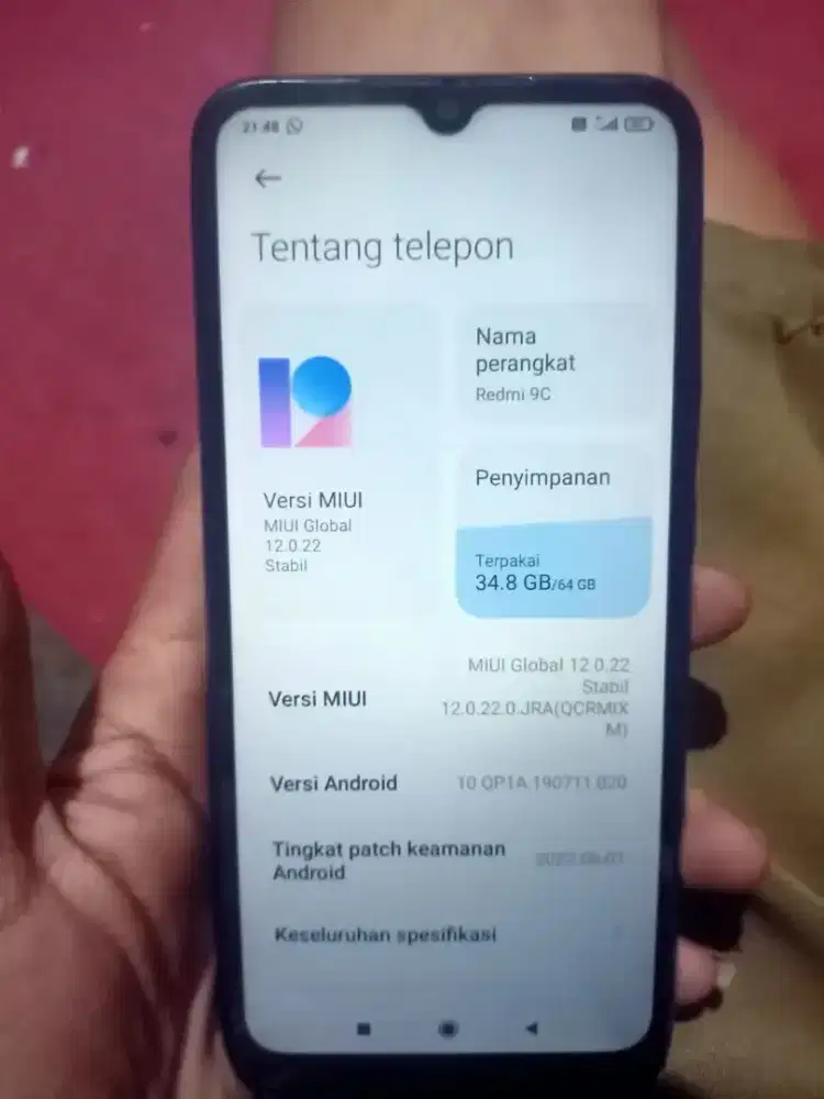 redmi 9c ram 4 mulus murah