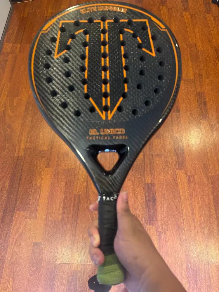 Tactical El Unico Orange Raket Padel Kondisi Mulus 99%
