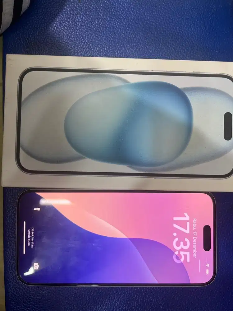 15 plus 128 blue ibox garansi on