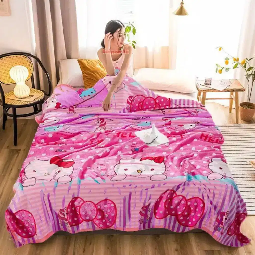 Selimut hello kitty