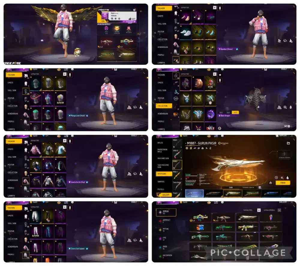 Jual akun FF yg minat lansung inbox aja