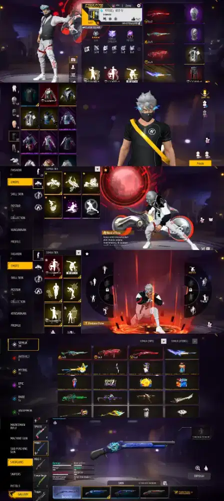 Jual akun FF minus SG mmbh bandel kobrah  on