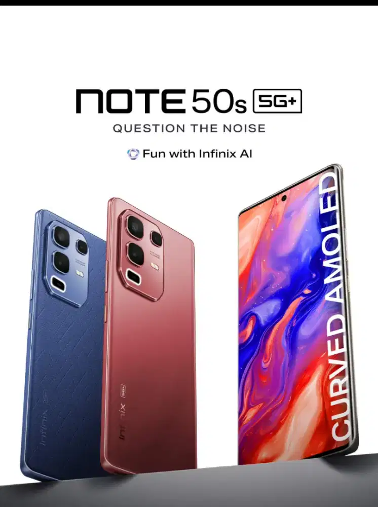 Murah new Infinix Note 50s 5g 8+8/256 grs resmi, bs TT
