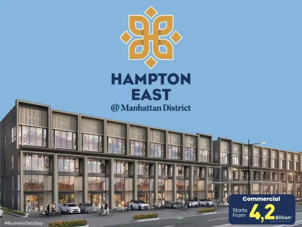 Hampton East Avenue Ruko 3 Lantai Siap Pakai