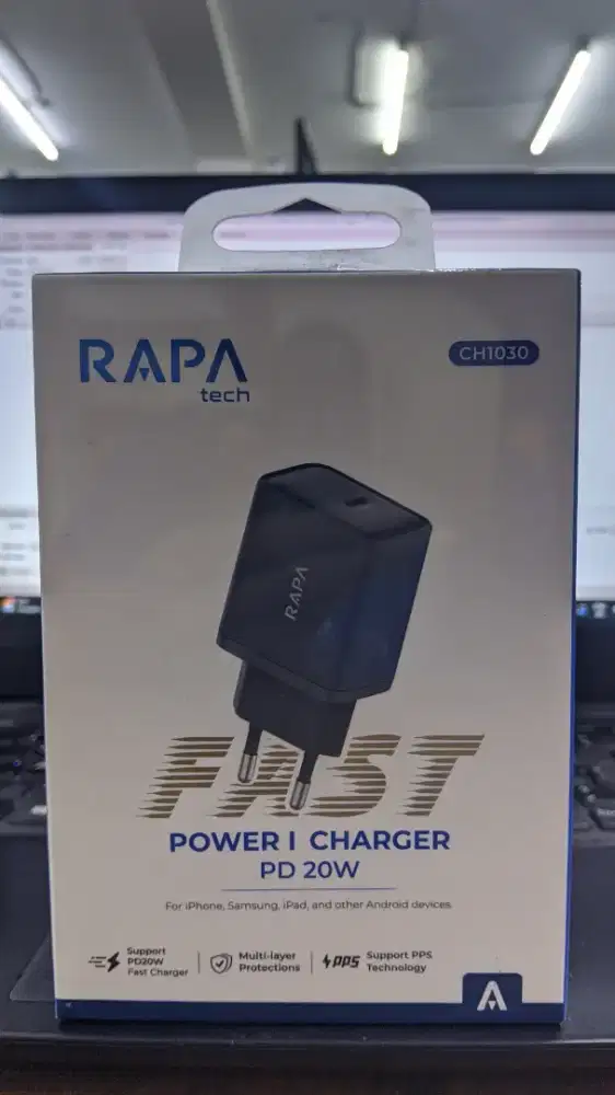 ADAPTOR CHARGER TYPE-C PORT RAPA TECH POWER I CH1030