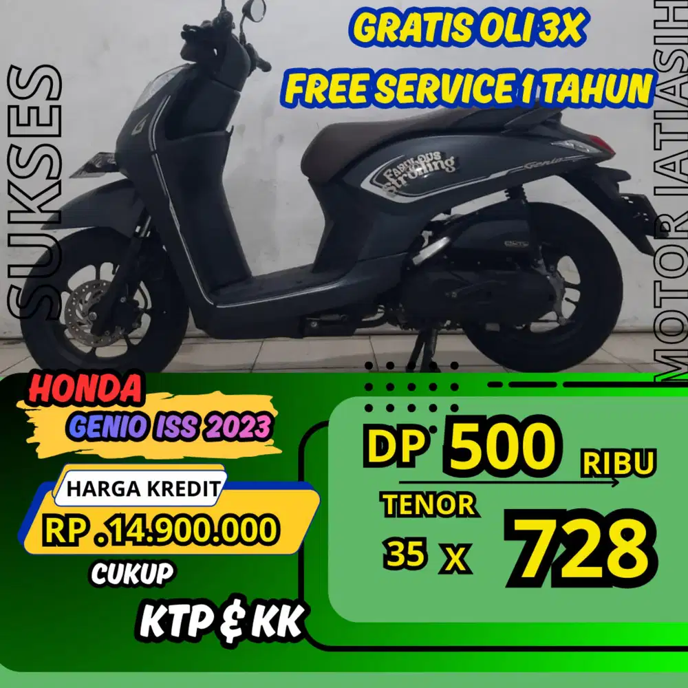 PROMO DP MURAH HONDA GENIO ISS 2023 DP 500 RIBU BISA CASH/KREDIT