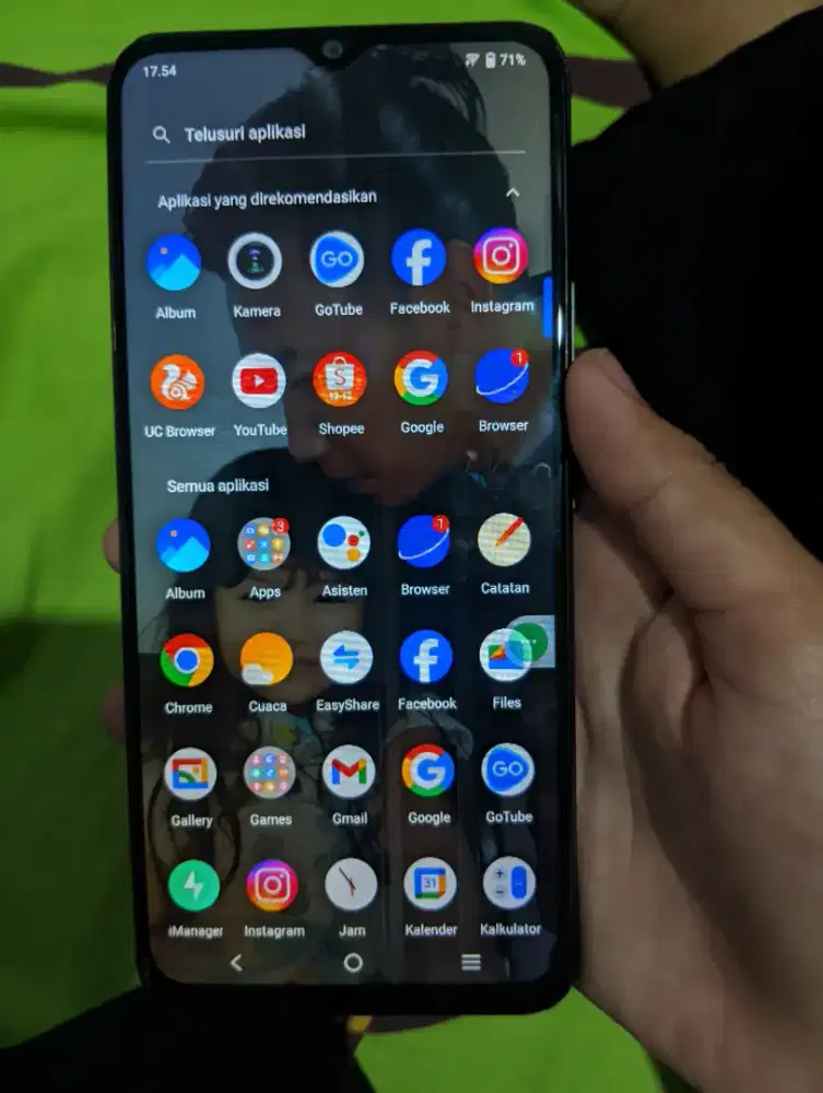 Jual HP Vivo Y01 minus LCD retak segaris