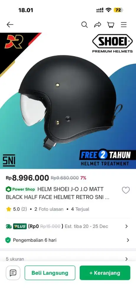 Helm Shoei Bekas Berkualitas