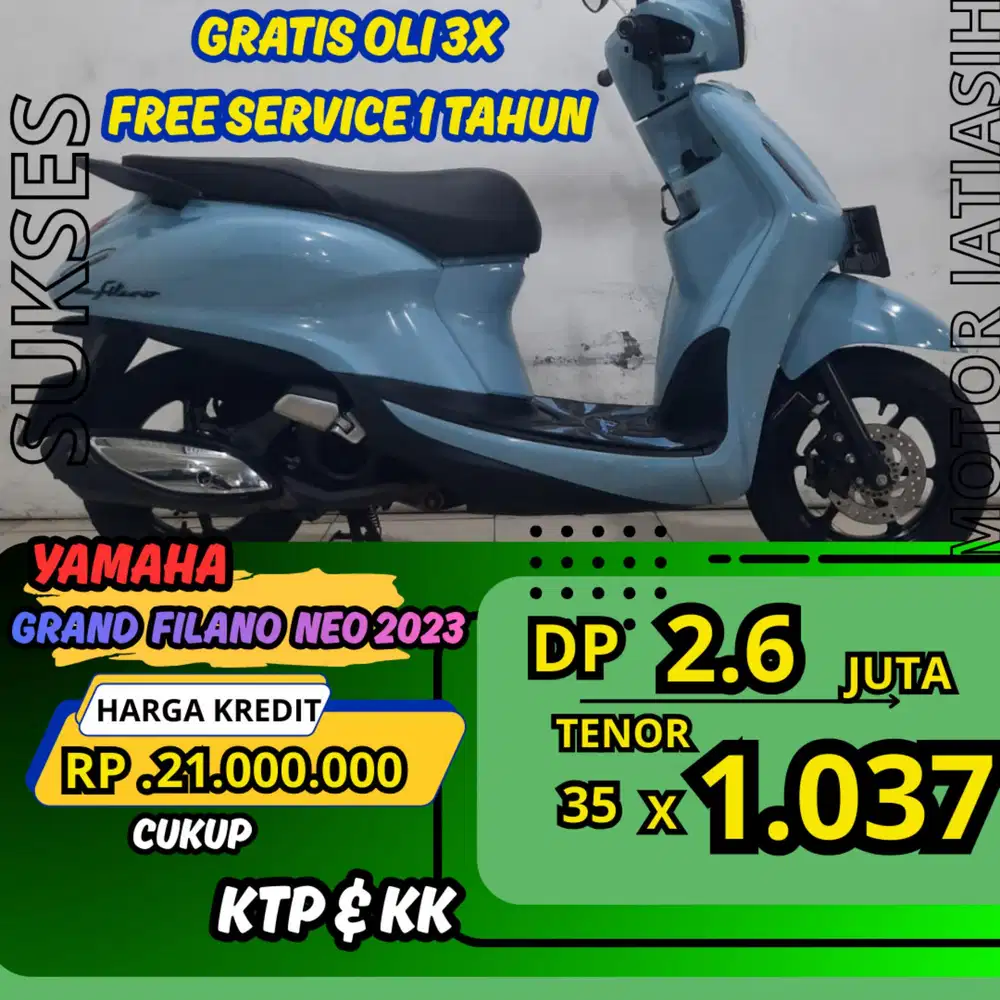 PROMO DP YAMAHA GRANDA FILANO NRO 2023 DP 2.6 JUT BISA CASH/KREDIT