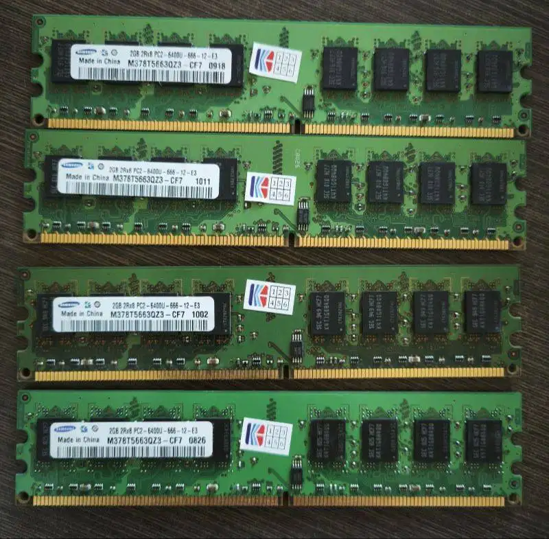 Memory DDR2 8GB (4 x 2GB)
