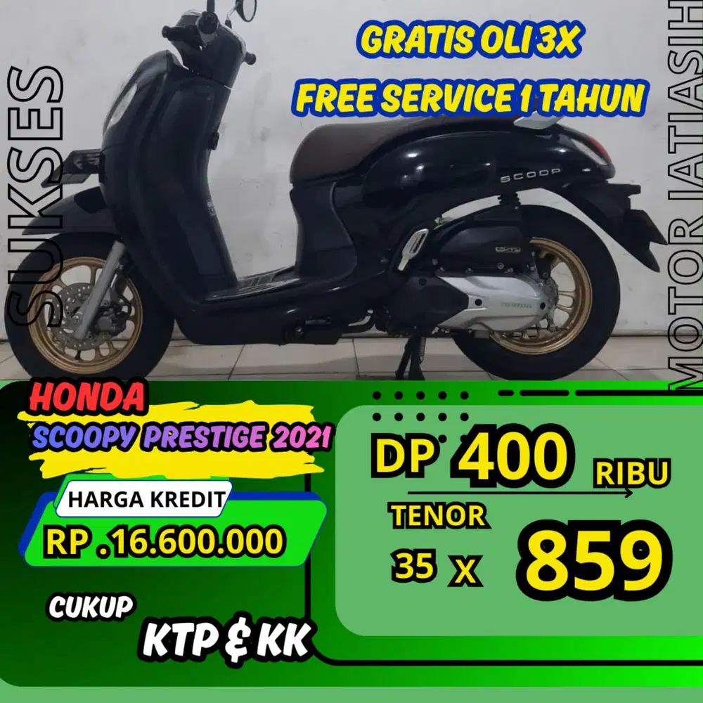 PROMO DP MURAH HONDA SCOOPY PREDTIGE 2020 DP 400 RIBU BISA CASH/KREDIT
