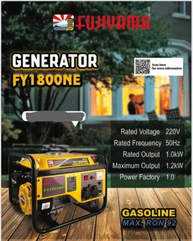 Genset 1000watt fujiyama