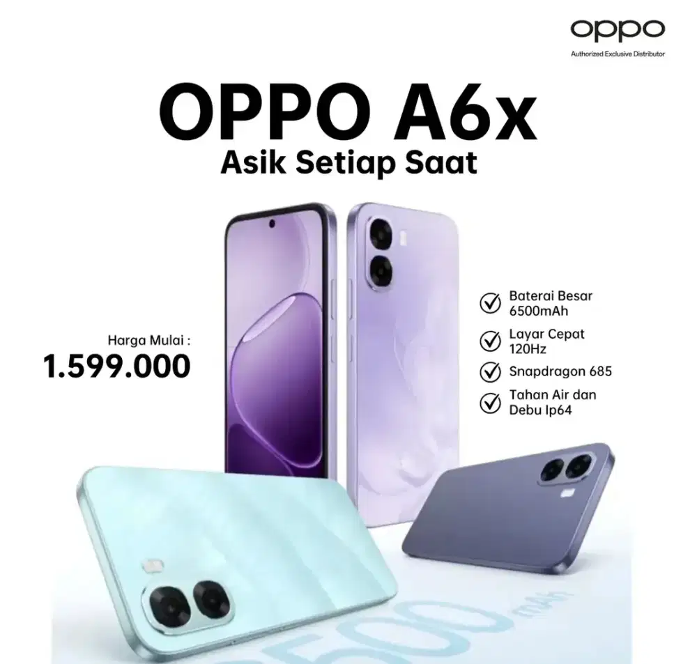 TERBARU DAN TERLARIS || HP OPPO A6X || SNAPDRAGON 685 || BATERAI 6500