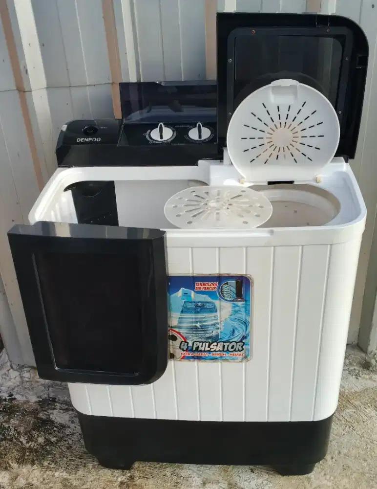 Mesin cuci 2 tabung DENPOO 8,5 kg