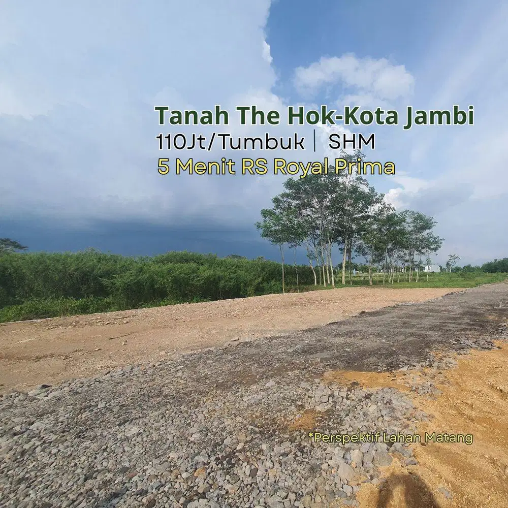 5 Menit RS Royal Prima, Dijual Tanah Kota Baru Jambi Akses 5 Meter