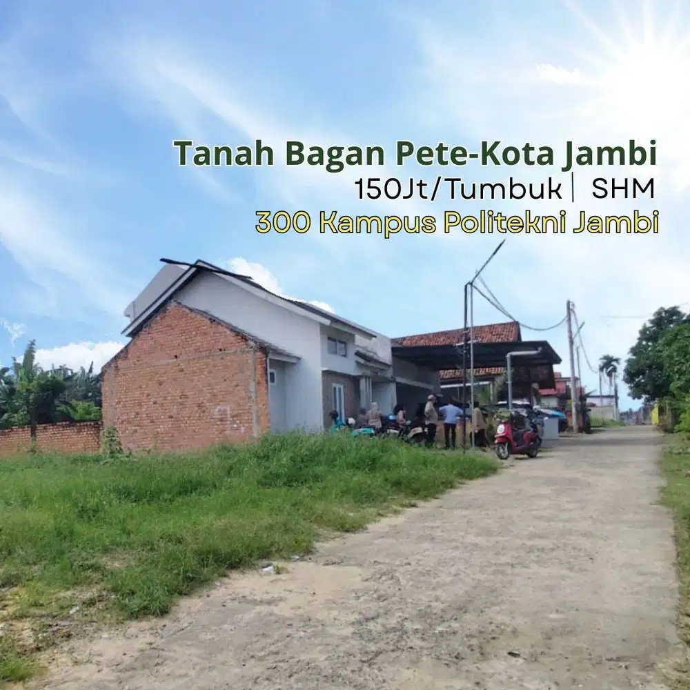 5 Menit RS Royal Prima, Dijual Tanah Kota Baru Jambi Akses 5 Meter