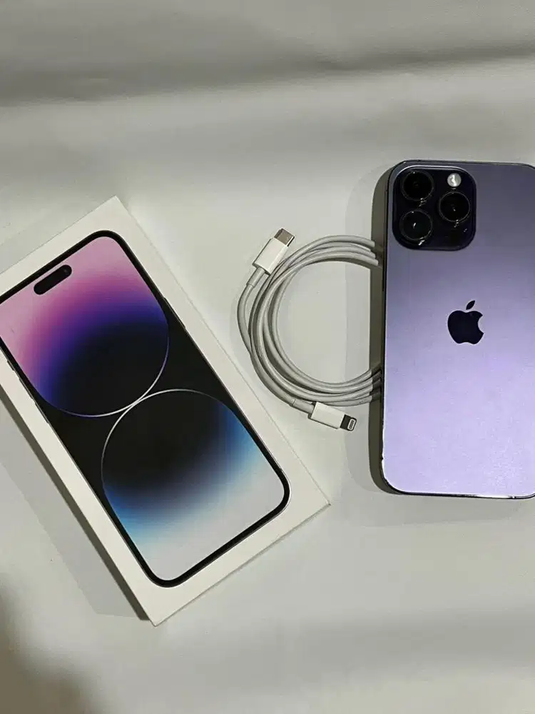 Iphone 14 Promax Deep Purple 256GB Dualsim Bea Cukai