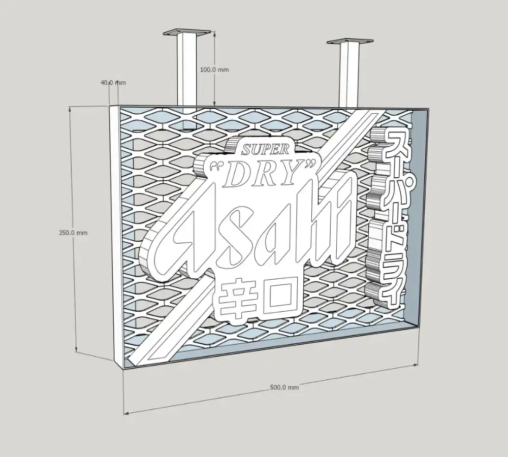 Design 3d sketchup for advertising and exhibition