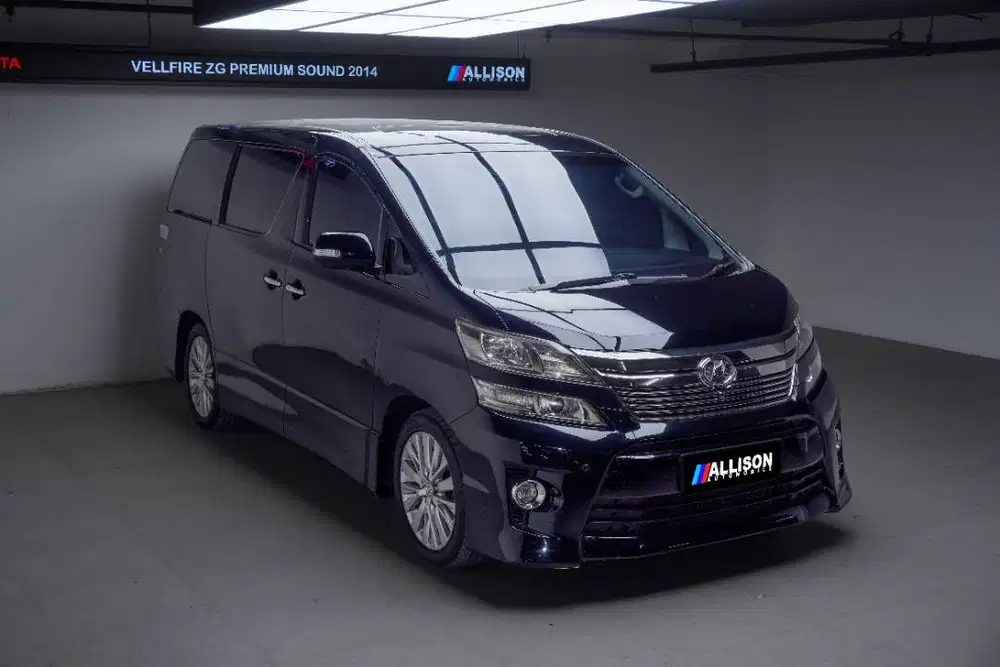 [ TANPA TDP!!! ] Toyota Vellfire 2.4 ZG MPV AT 2014 Hitam No Pol Genap