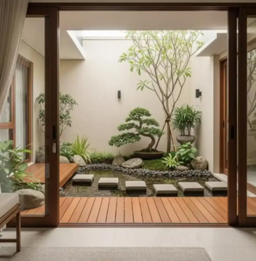 Taman belakang minimalis