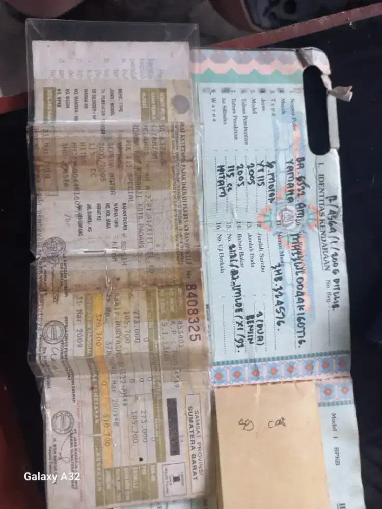 Bpkb stnk Faktur Yamaha YT 115 CC