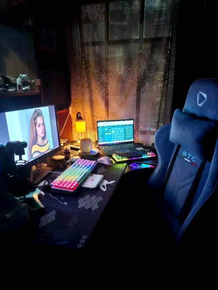 Jual Cepat Full Set PC Kursi Gaming Meja Gaming