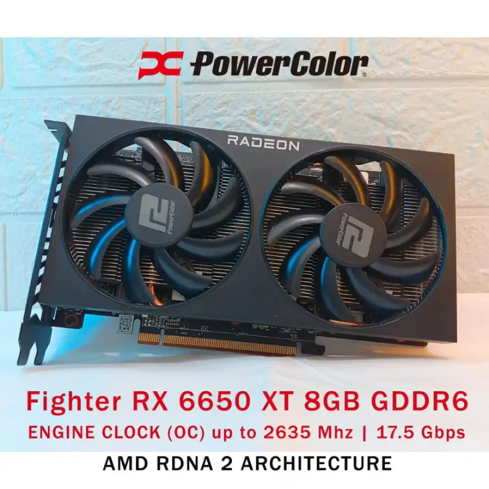 VGA RX 6650 XT 8GB GDDR6 UNIT ONLY MULUS LIKE NEW