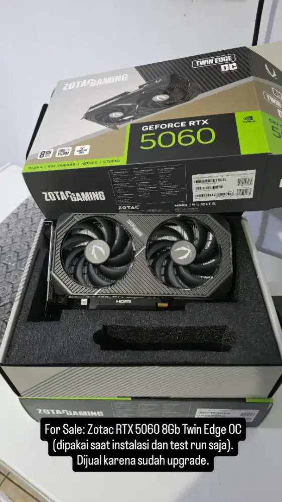 Zotac NVIDIA GeForce RTX 5060 8GB Twin Edge OC Like New