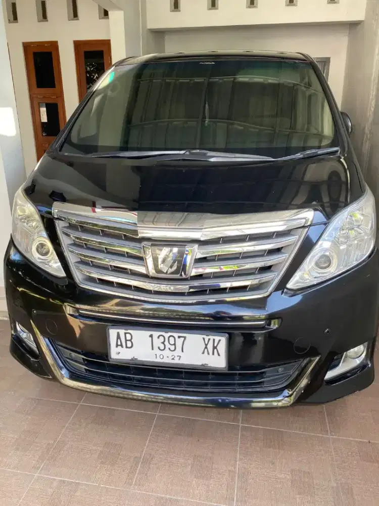 Alphard 2.4 tipe X individu hitam mulus plat AB