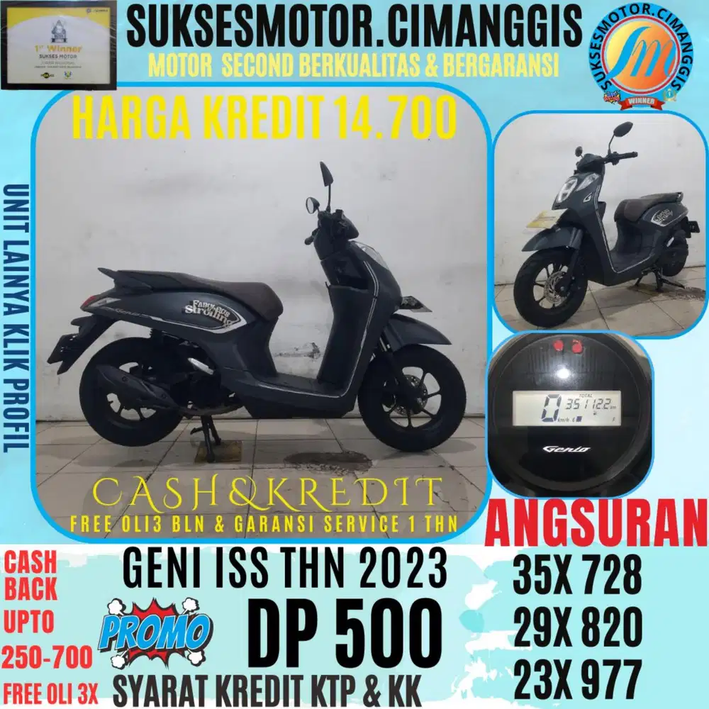 DP 500 GENIO ISS CASHBACK UPTO 700 RIBU FREE OLI3BLN
