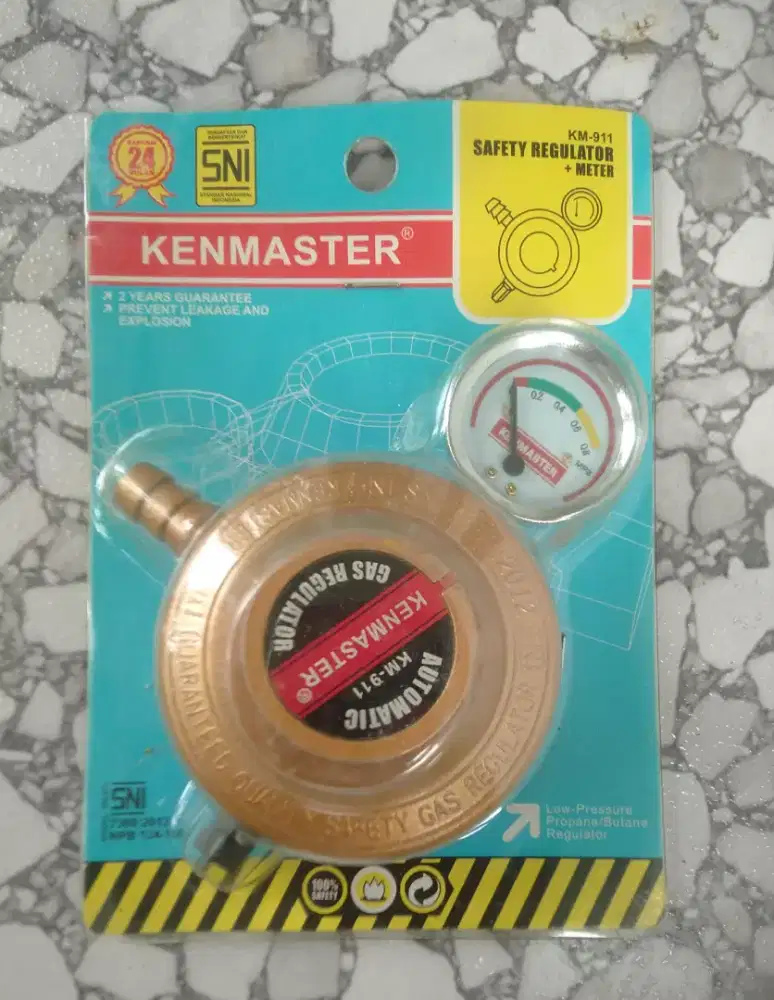 Kenmaster Kepala Regulator Gas + Meter KM-911