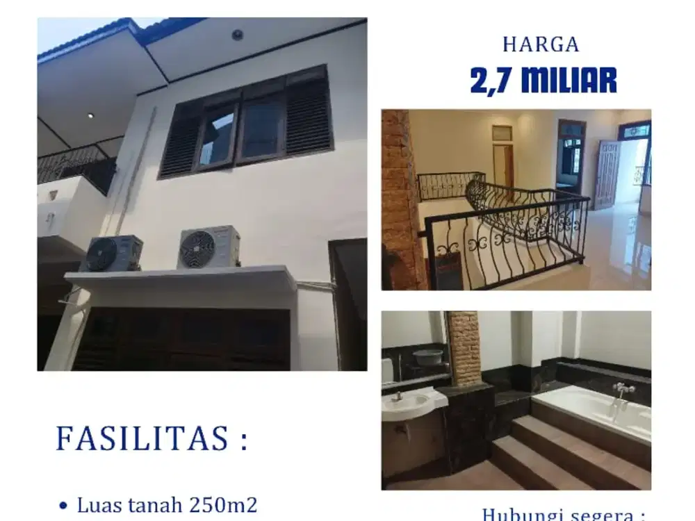 Dijual rumah dalam Perum di Semarang, dekat banyak fasum, Lt 250m2