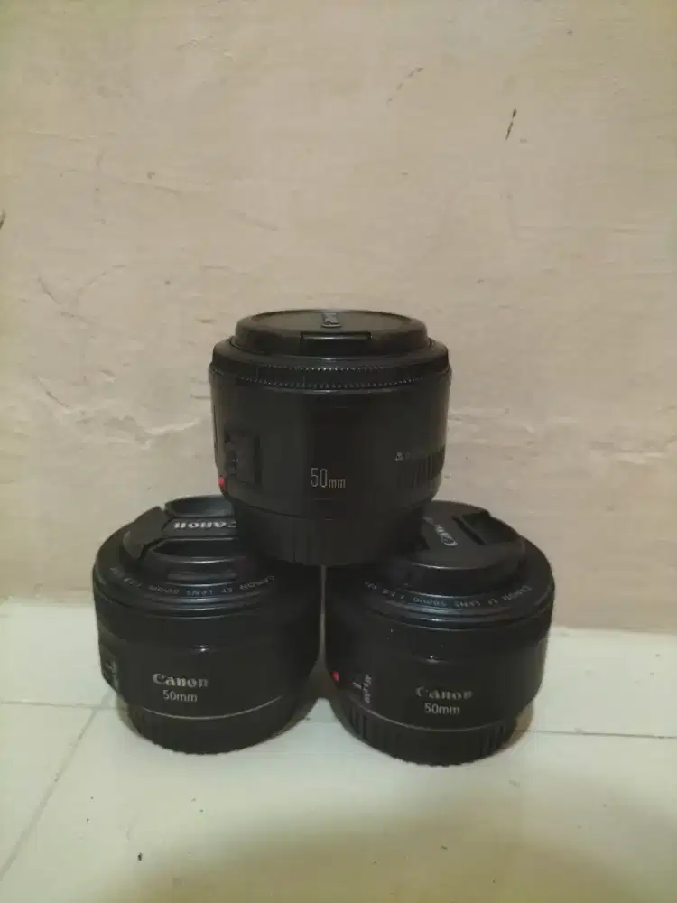 Lensa Fix Canon 50mm F1.8 STM & ii Yg biasa Mulus