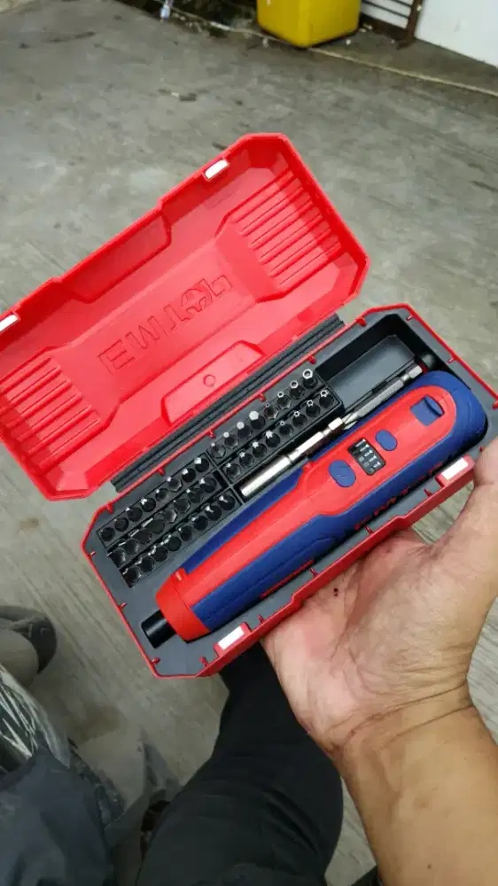 Obeng Cordless set tanpa kabel lengkap