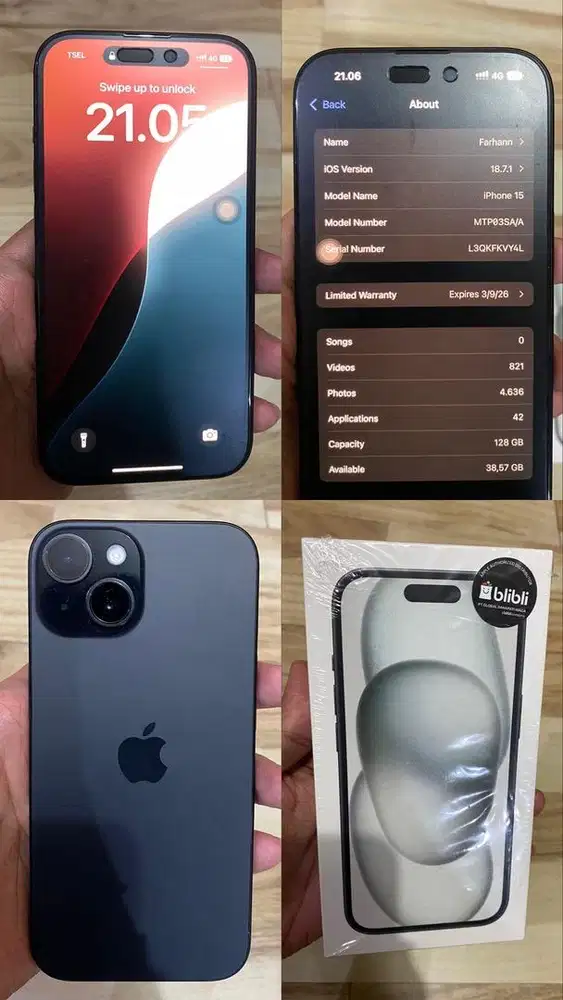 IPHONE 15 ORIGINAL ON GARANSI (BISA COD)