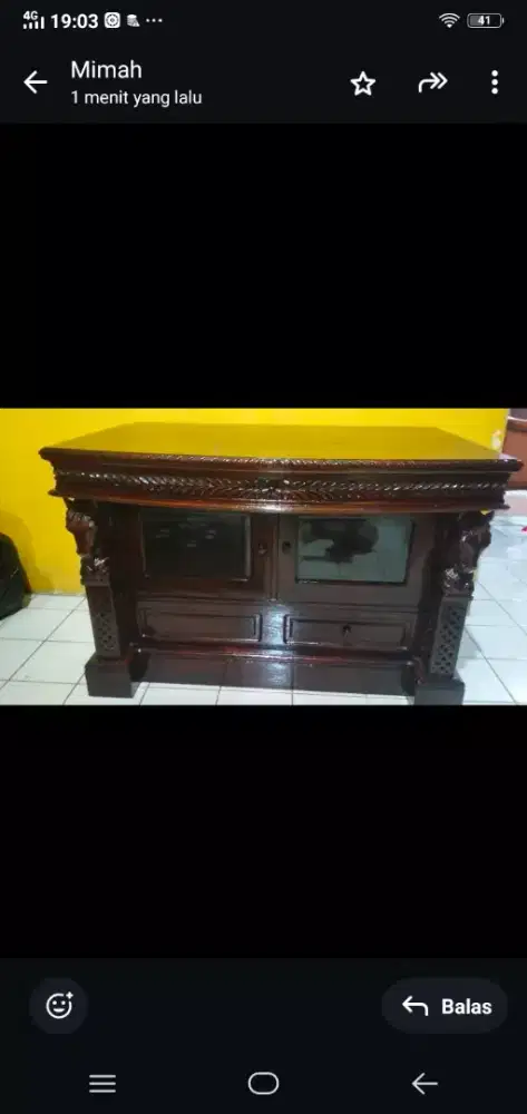 Jual murah lemari bufet kecil jati