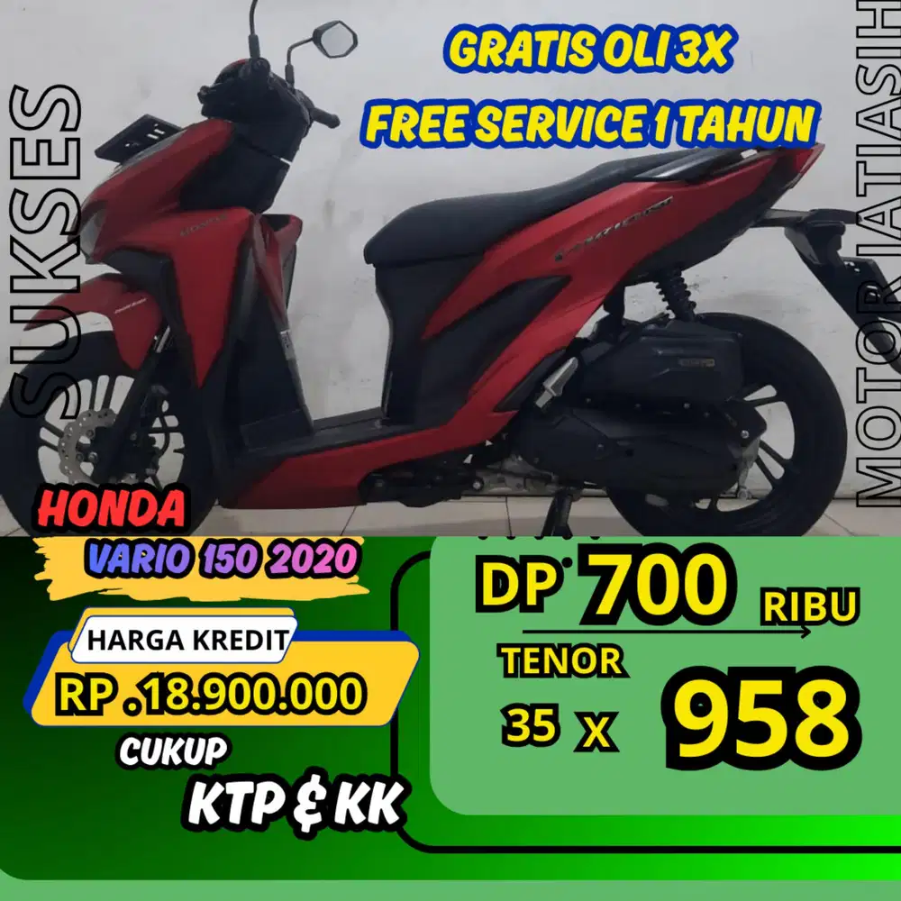 PROMO DP MURAH HONDA VARIO 150 2020 DP 700 RIBU BISA CASH/KREDIT