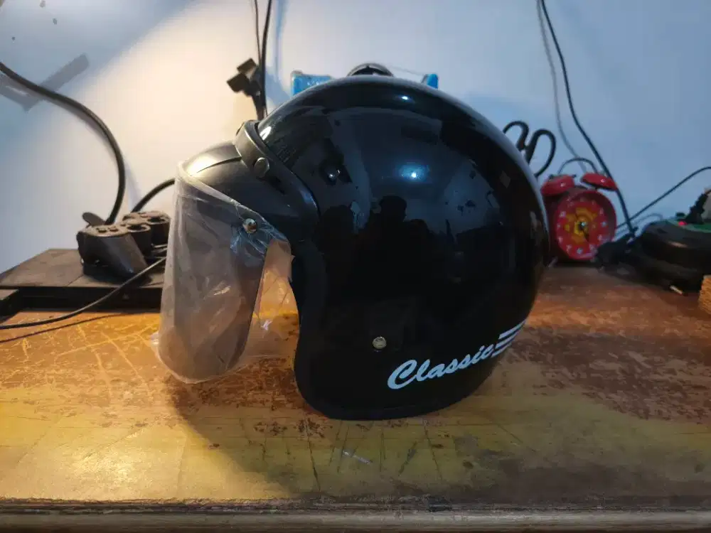 Helm Bogo hitam mettalic