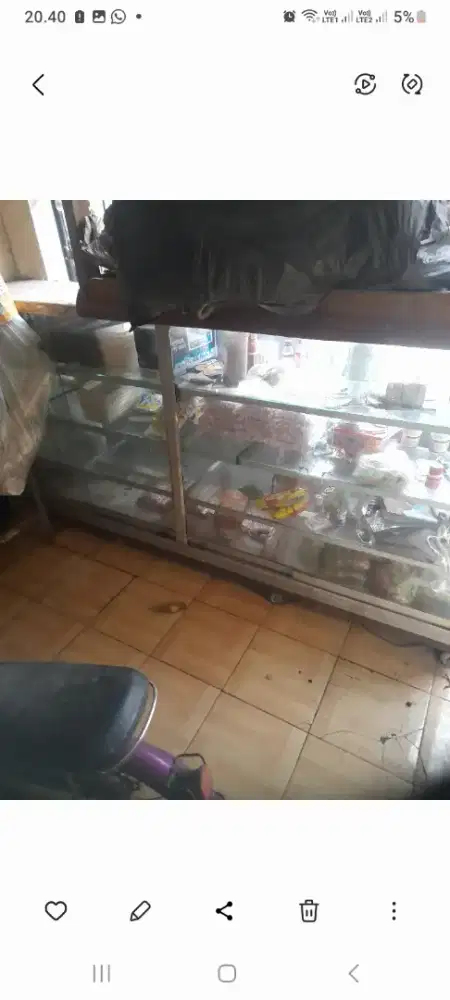 Jual etalase kondisi siap pakai