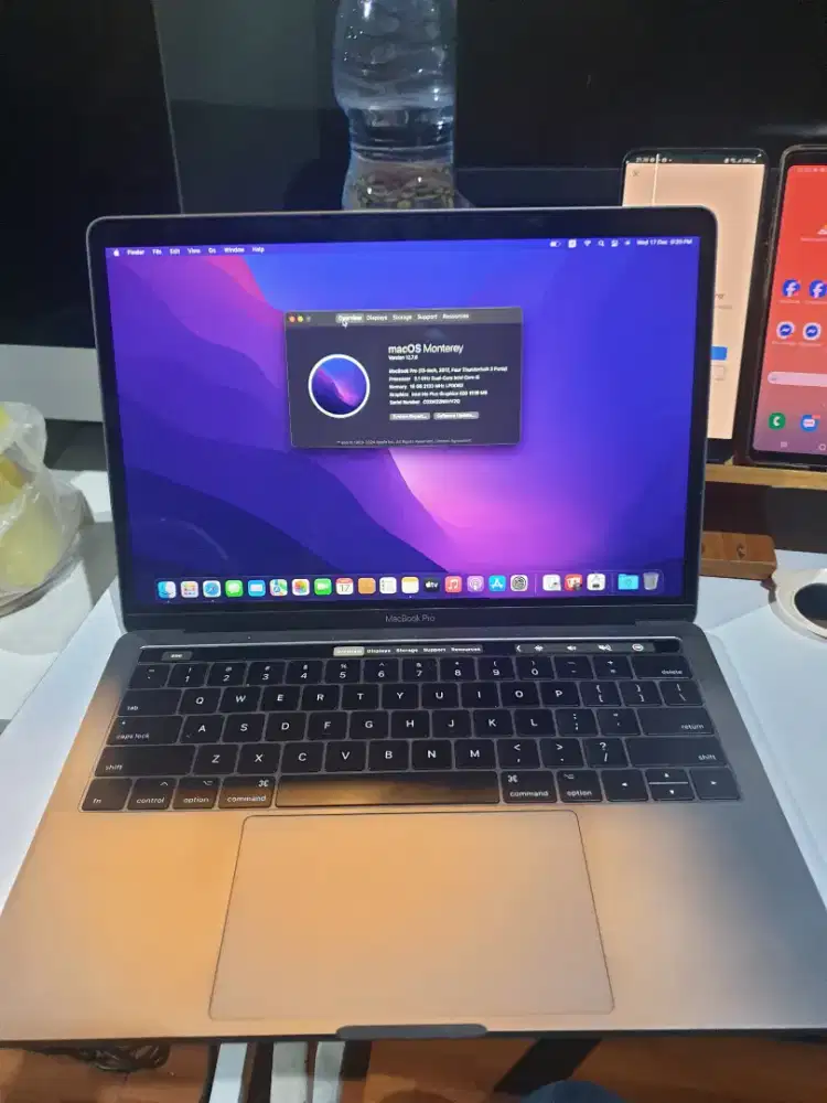 MacBook Pro 13 Inch 2017 Touch Bar Core i5 3.1GHz RAM 16GB SSD 256GB